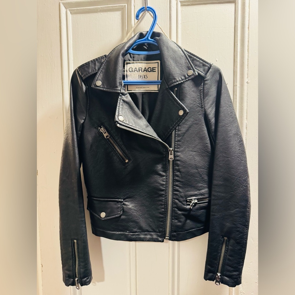 Garage Sleek Black Biker Jacket